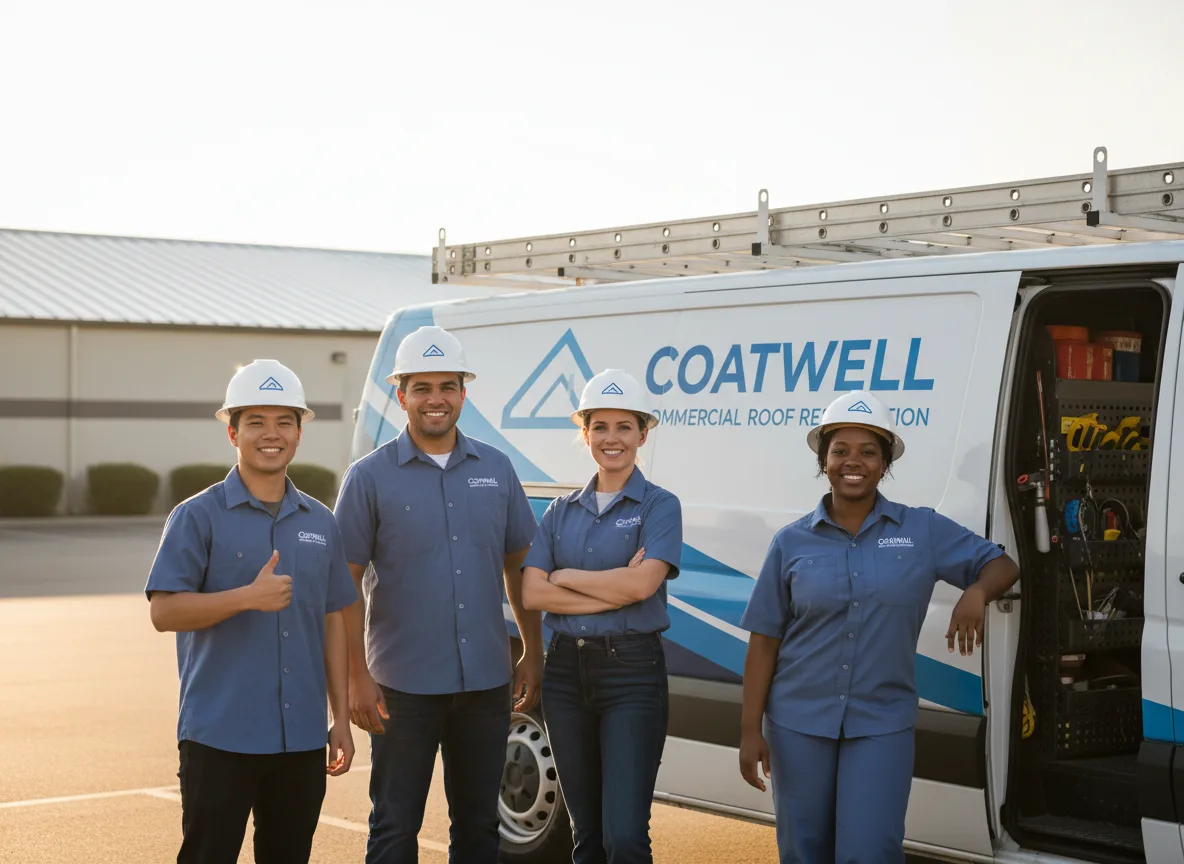 Commercial roof coating company in Coral, MI